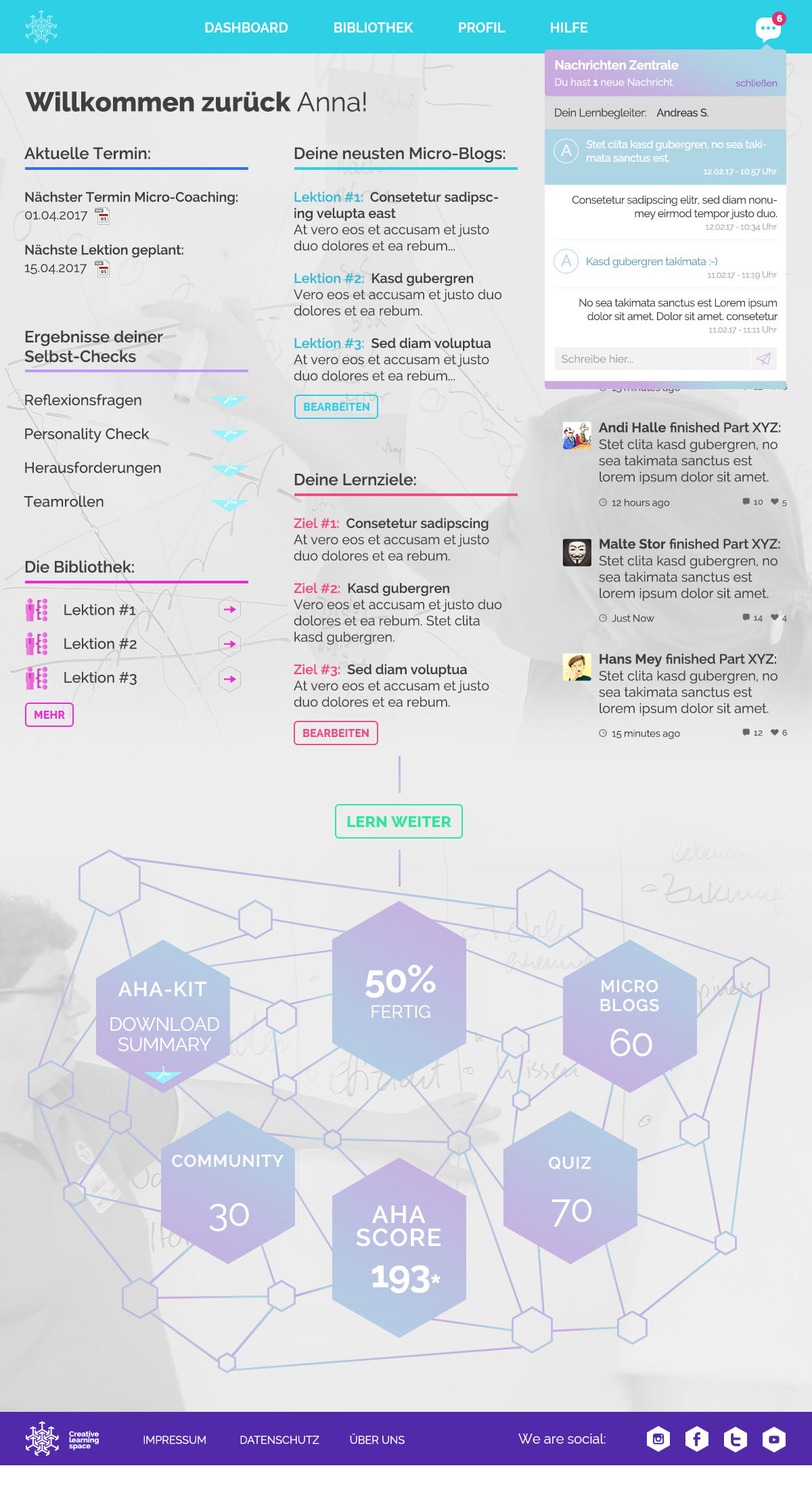 Creative Learning Space — Website